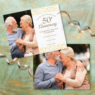 Papier Enregistrez la date du 50e anniversaire de Budget