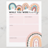 Papier Enseignant De Substitut Arc-En-Ciel Pendant Que Vo (Devant)