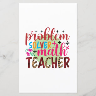 Papier Enseignant Problème d'art Solveur Math Enseignant