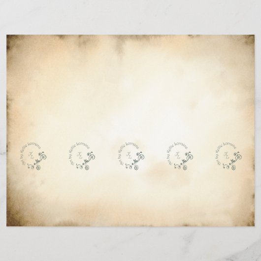 Papier Ensemble de 5 Signets de gratitude (Dos)