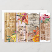 Papier Ensemble de Signets de la Bible 4 (Devant / Derrière)