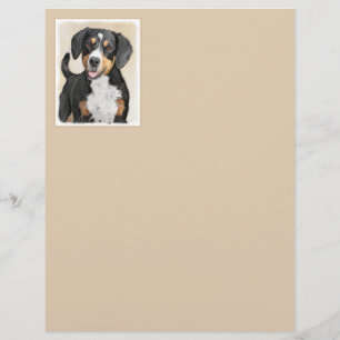 Papier Entlebucher Mountain Dog Peinture - Art original