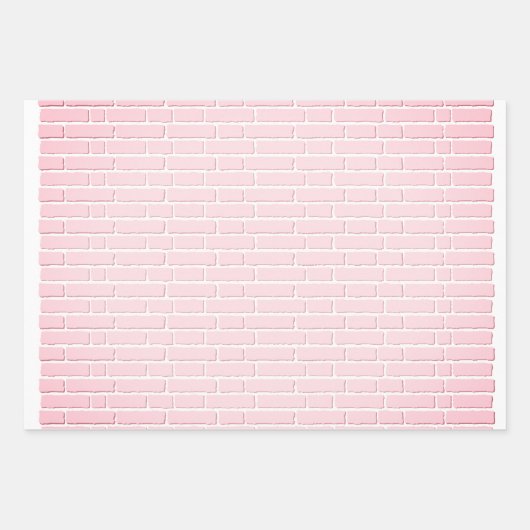 Papier enveloppant avec mur en briques roses (Devant)
