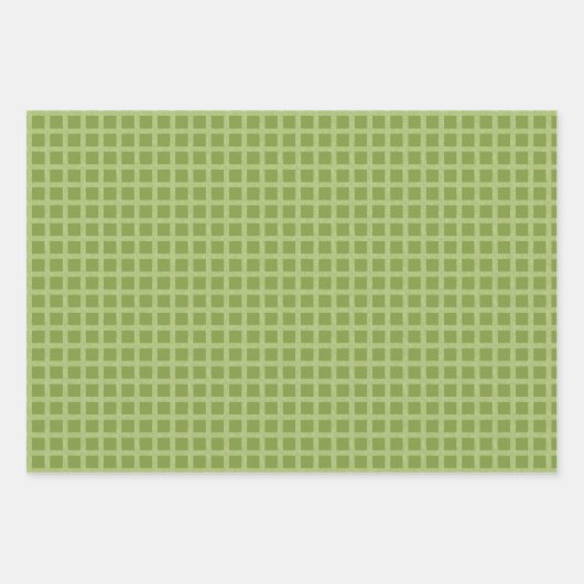 Papier enveloppant pour Noël avec motif plaid. (Devant)