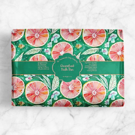 Papier Enveloppement de savon de pamplemousse