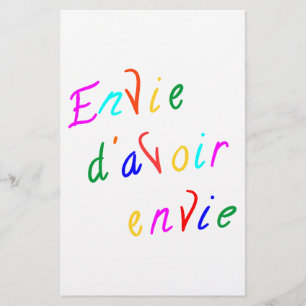 Papier envie d'avoir envie