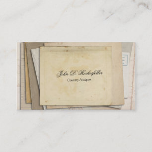  papier Ephemera-Antieke Visitekaartje