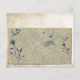 Papier Ephémère de collection d'enveloppes florales