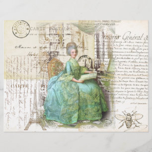 Papier Ephémère royale du XVIIIe siècle