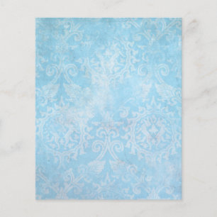 Papier Éphémérides délavées bleu et blanc