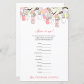 Papier Épice modifiable est activée, nommez la douche nup (Devant / Derrière)