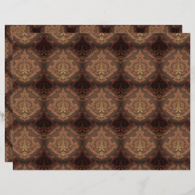 Papier Épinette gothique abstrait (Devant / Derrière)