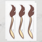 Papier Épingler la queue sur la Giraffe - TAILS (8.5x11) (Devant / Derrière)