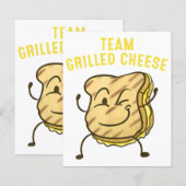 Papier Équipe Cool Cadeau Grilled Cheese Drôle Équipe Toa (Devant / Derrière)