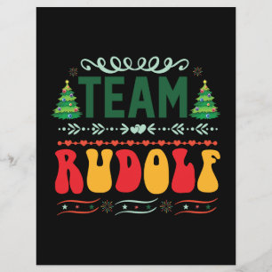 Papier Équipe de cadeaux de Noël Rudolf