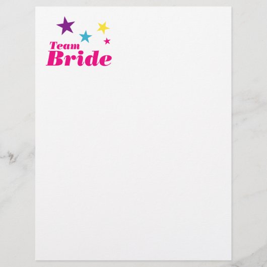 Papier Équipe de mariée (Devant)