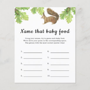 Papier Equirrel - Nom de bébé Alimentation jeu de douche