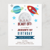 Papier Espace 1er Anniversaire Budget (Devant)