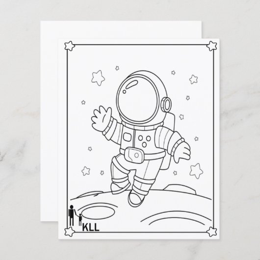 Papier Espace explorateur (Devant / Derrière)