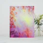Papier ESPACES D'OR ABSTRAITS, mou jaune rose rose violet (Debout devant)