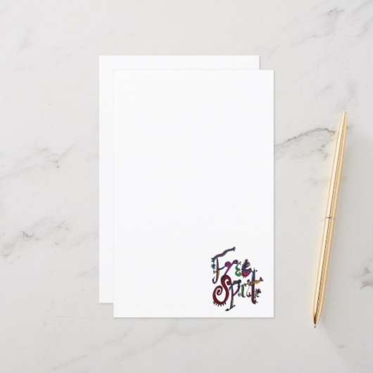 Papier Esprit libre (Devant/Arrière en situation)