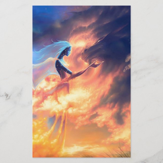 Papier Esprits Abstraits d'Imaginaire Imaginaire (Devant)