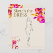 Papier Esquisse la robe Fête des mariées Jeu (Devant / Derrière)