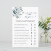 Papier Est-ce que la mariée connaît vraiment le marié ? (Debout devant)