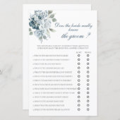 Papier Est-ce que la mariée connaît vraiment le marié ? (Devant / Derrière)