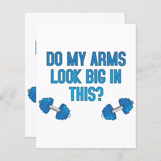 Papier Est-Ce Que Mes Bras Ont L'Air Gros ? (Devant / Derrière)