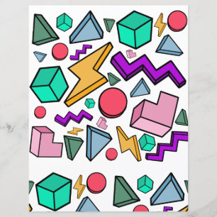 Papier esthétique vintage rétro des années 80