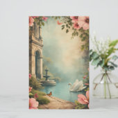 Papier et papeterie vintage de style cour intérieu (Debout devant)