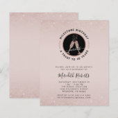 Papier Étape du budget 40e anniversaire Champagne Invitat (Devant / Derrière)