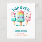 Papier Été Ice Pop Popsicle Crème de glace Anniversaire E (Devant)