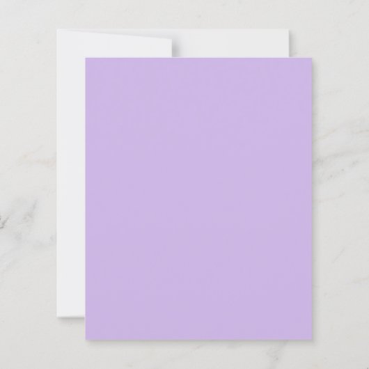 Papier Éternel Lilac Classic Budget Faire-part de mariage (Dos)