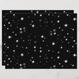 Papier Étincelles de lumière noir et blanc