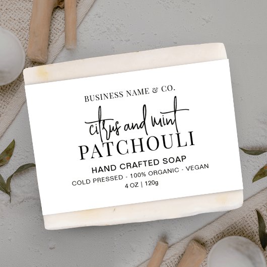 Papier Étiquette d'enveloppement de bande de ceinture Bla