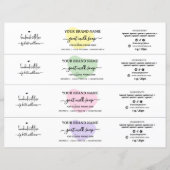 Papier Étiquette d'enveloppement de la bande du ventre de (Devant)