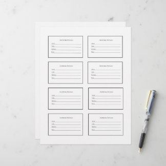 Papier Étiquettes d'œuvres d'art pour expositions et prés
