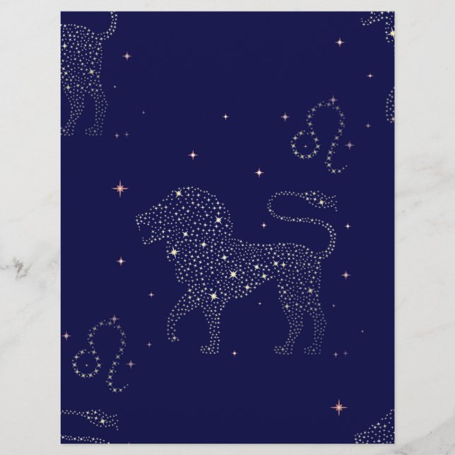 Papier étoile leo (Devant)