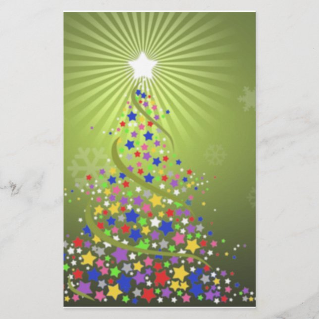 Papier Étoiles festives (Devant)