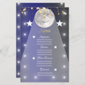 Papier étoiles lune (Devant / Derrière)