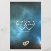 Papier étoiles Univers (Dos)