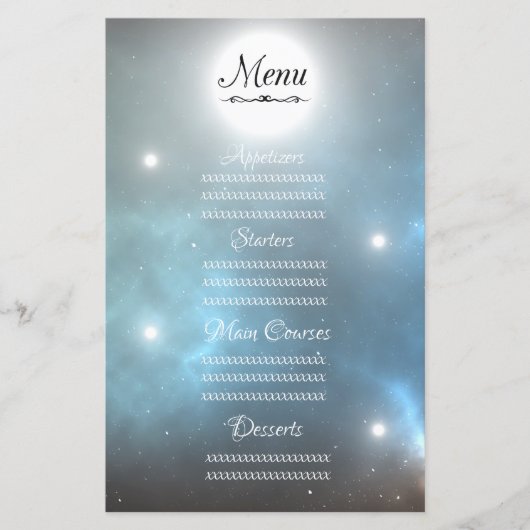 Papier étoiles Univers (Devant)