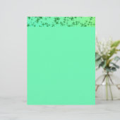 Papier Étoiles vertes solides (Debout devant)