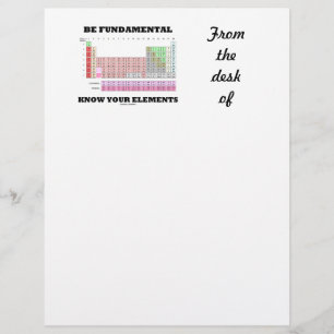 Papier Être fondamental Connaître vos éléments (Tableau p
