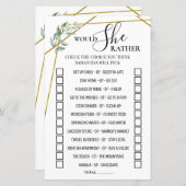 Papier Eucalyptus aimerait-elle prendre douche jeu biling (Devant / Derrière)