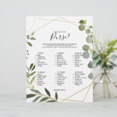 Papier Eucalyptus Ce qui est dans votre jeu de Fête des m (Debout devant)