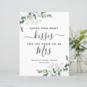 Papier Éucalyptus Combien de baisers signe de Fête des ma (Debout devant)