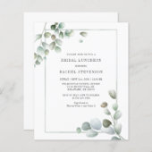 Papier Eucalyptus de l'aquarelle de la nuptiale budgétair (Devant / Derrière)